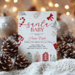 Santa Baby Christmas Baby Shower Invitation<br><div class="desc">Celebrate the upcoming arrival with our “Santa Baby” Christmas Baby Shower Invitation. Featuring festive holiday designs and adorable Christmas elements, this invitation sets the perfect tone for a joyful, winter-themed baby shower. Fully customizable with your event details, it’s ideal for welcoming your little one with seasonal charm. Choose our “Santa...</div>