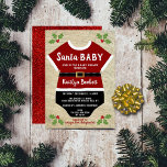 Santa Baby | Christmas Baby Shower Invitation<br><div class="desc">Celebrate in style with these trendy baby shower invitations. The design is easy to personalize with your special event wording and your guests will be thrilled when they receive these fabulous invites.</div>