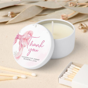 Santa Baby Christmas Baby Shower Mini Candle Favors