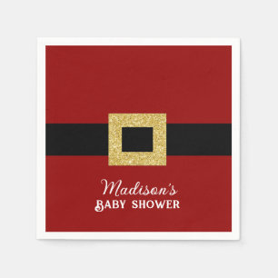Santa Baby Christmas Baby Shower  Napkins