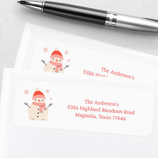Santa Baby Christmas Baby Shower Return Address Label