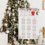 Santa Baby Christmas Baby Shower Seting Chart Foam Board<br><div class="desc">Santa Baby Christmas Baby Shower Gender Neutral Seting Chart</div>