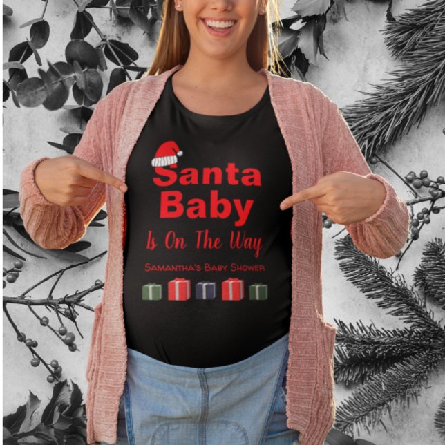 Santa Baby Christmas Baby Shower T-Shirt (Creator Uploaded)