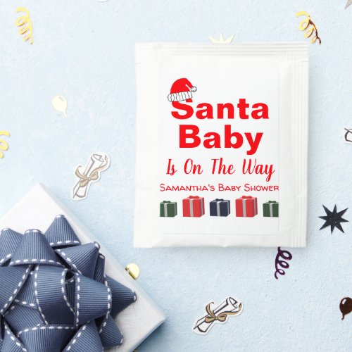 Santa Baby Christmas Baby Shower Tea Bag Drink Mix