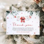 Santa Baby Christmas Baby Shower Thank You Card<br><div class="desc">The Red Greenery Santa Baby Winter Christmas Baby Clothes Baby Shower Thank You Card is a delightful way to express gratitude to your guests after a festive baby shower. Featuring a charming red and green design with winter greenery and adorable baby clothes hanging on a clothesline, this card perfectly captures...</div>