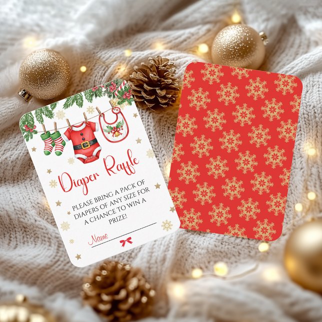 Santa Baby Christmas Diaper Raffle Card (Creator Uploaded)