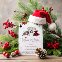 Santa Baby Christmas Girl Baby Shower