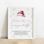 Santa Baby Christmas How Big is Mommy's Belly Game Poster<br><div class="desc">Santa Baby Christmas How Big is Mommy's Belly Game. Matching items available.</div>