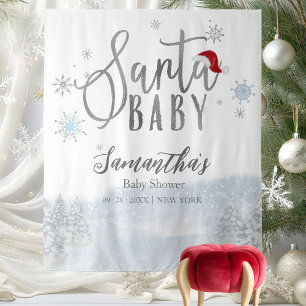 Santa Baby Christmas Shower Backdrop