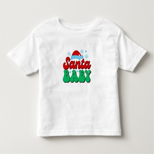 Santa Baby Christmas Toddler T_shirt