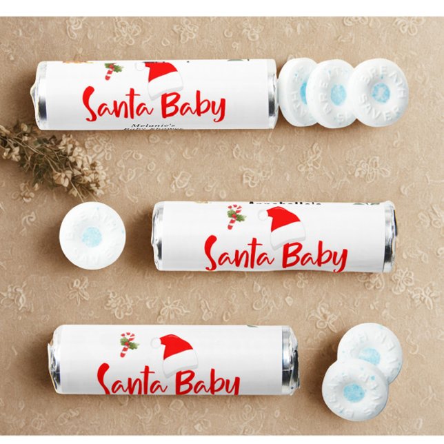 Santa Baby Christmas Winter Baby Shower  Breath Savers® Mints (Creator Uploaded)