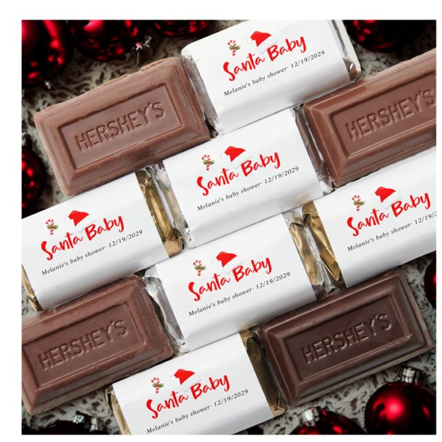 Santa Baby Christmas Winter Baby Shower Hershey's Miniatures (Creator Uploaded)