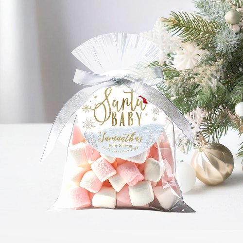 Santa Baby Christmas Winter Baby Shower Thank You  Favor Tags