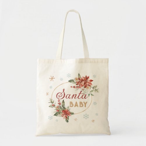 Santa Baby Christmas Winter Retro Grocery Shopping Tote Bag