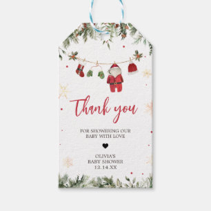 Santa Baby Clothes Winter Christmas Favor Tags