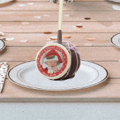 Santa Baby Custom Your Photo Snowflakes with Red Cake Pops