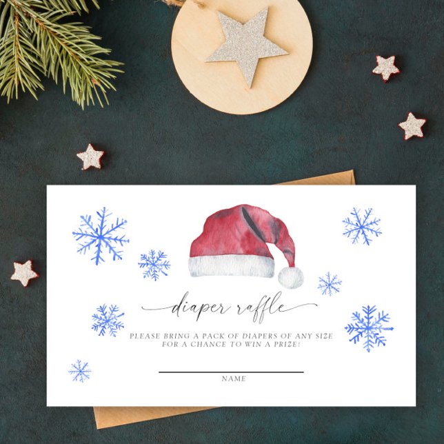 Santa baby - diaper raffle ticket enclosure card (Creator Uploaded)
