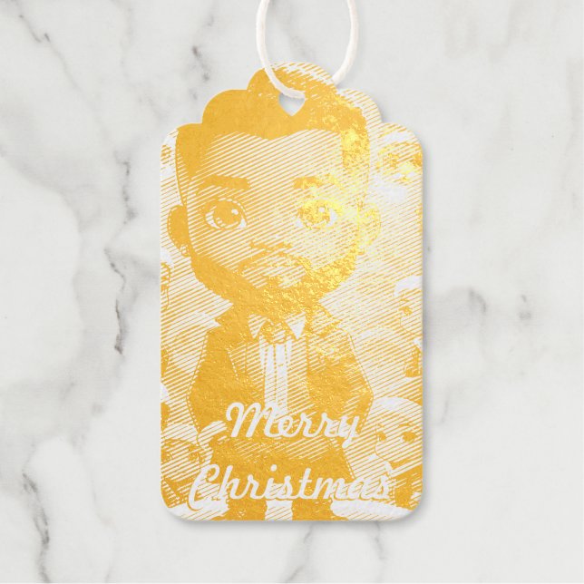 Santa Baby! Foil Gift Tag (Front)