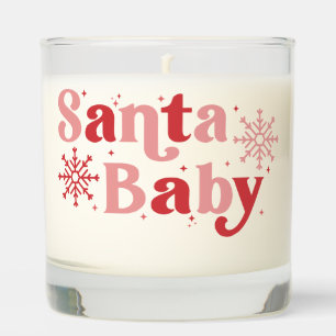 Santa Baby - Fun Holiday Typography Design Scented Candle