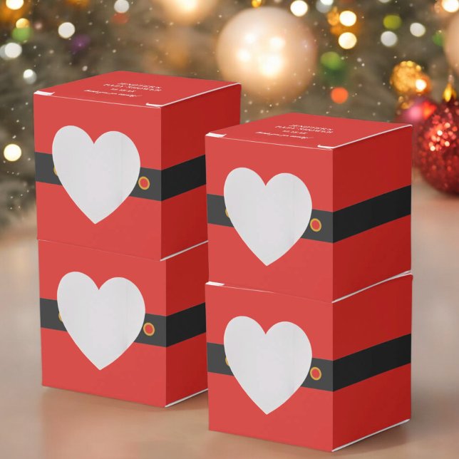 Santa Baby Holiday Christmas Dinner Party Favor Boxes (Creator Uploaded)