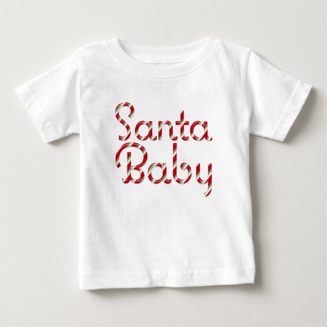 Santa Baby Holiday Infant Christmas T-Shirt (Front)