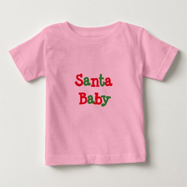SANTA BABY INFANT CREEPER (PINK) (Front)