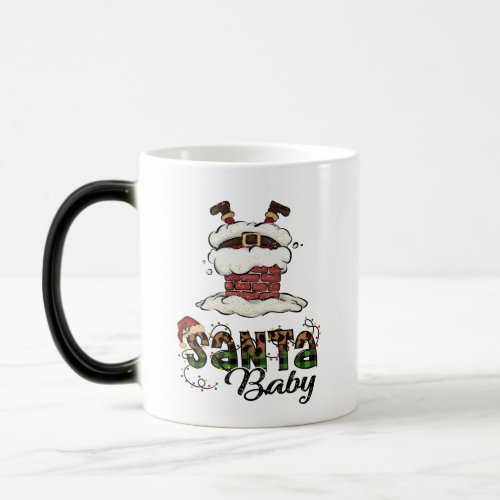Santa baby_ Merry christmas_ christmas light   Magic Mug