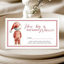 Santa Baby Mommy Belly Christmas Shower Game