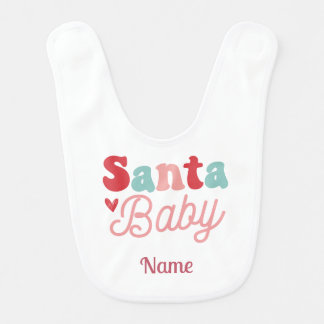 Santa Baby Personalized Baby Bib