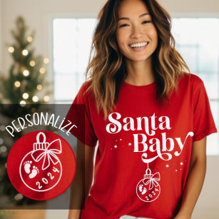 Personalized Christmas Maternity T Shirts