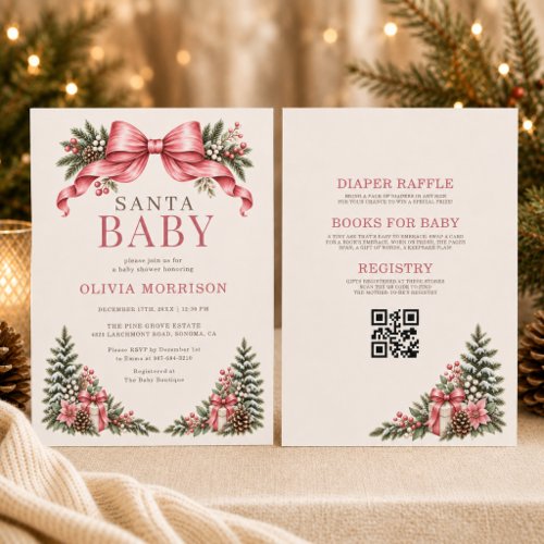 Santa Baby invitation theme