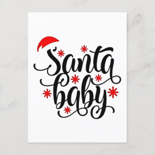 Santa Baby Pregnancy Announcement Christmas Santa
