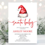 Santa Baby Red Hat Christmas Holiday Baby Shower Invitation<br><div class="desc">This is a Santa Baby Red Hat Christmas Holiday Baby Shower Invitation!</div>