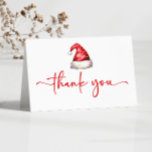Santa Baby Red Hat Christmas Holiday Baby Shower Thank You Card<br><div class="desc">This is a Santa Baby Red Hat Christmas Holiday Baby Shower Thank You Card!</div>