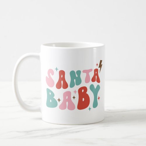 Santa Baby Retro Christmas Coffee Mug