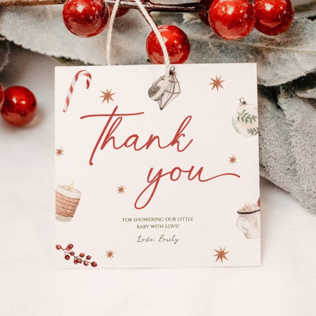 Santa Baby Shower Christmas Gift Tag (Creator Uploaded)
