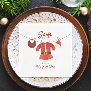 Santa Baby Shower Christmas Holiday Winter Dress Napkins