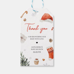 Santa Baby Shower Favor Tags