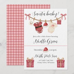Santa Baby Shower Invitation