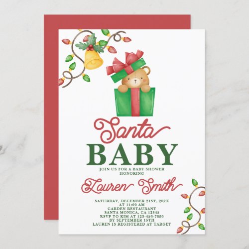 Santa Baby Shower Invitation