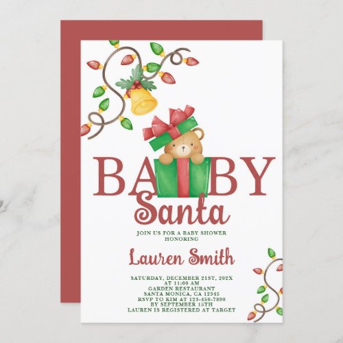 Santa Baby Shower Invitation