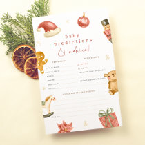 Santa Baby Shower Prediction & Advice Game