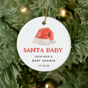 Baby shower christmas ornaments favors top