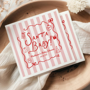 Santa Baby! Whimsical Christmas Baby Shower Napkins