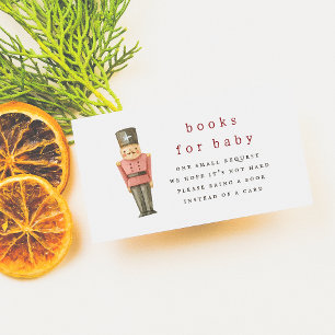 Santa Baby Winter Christmas Baby Shower Enclosure Card