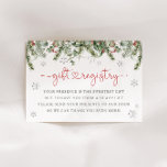 Santa Baby Winter Christmas Gift Registry Enclosure Card<br><div class="desc">Winter Holiday Gift Registry Enclosure Card</div>