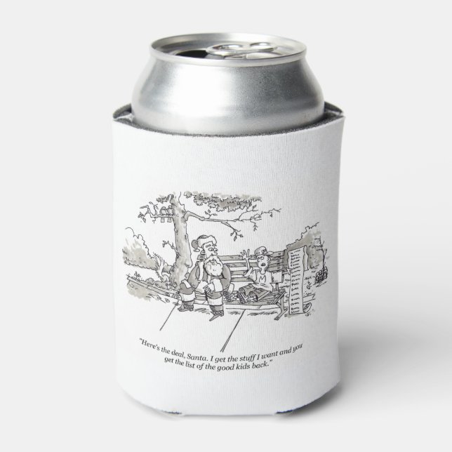 Santa Bad Bad Kid can cooler (Can Front)