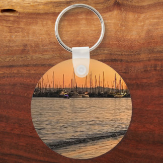 Santa Barbara at Sunset Keychain