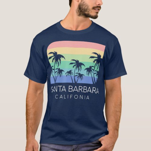 Santa Barbara Beach California Surf Vintage Cali T_Shirt