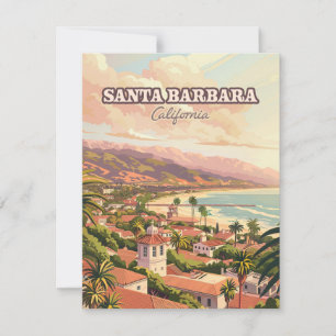 Santa Barbara Beach Central Coast California Card
